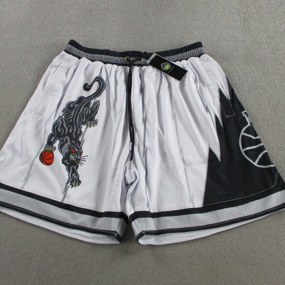In the Lab Stealth Shorts Men Large White Basketball Drawstring Heavyweight Mesh - Picture 3 of 10
